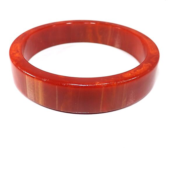 Bakelite Bangle Bracelet, Art Deco 15mm Band, 1930s Vintage Jewelry - Picture 4 of 10